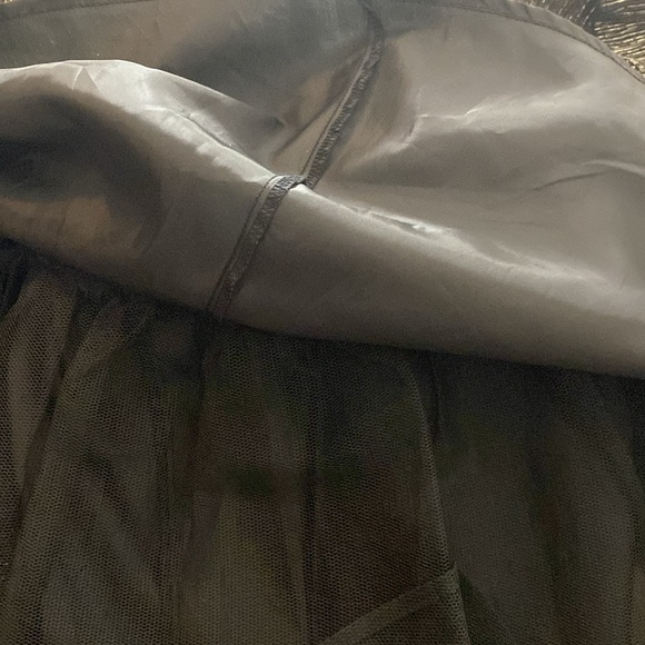 Karin Stevens Party Cocktail Sleeveless Black Gold Dress size 8 - Picture 8 of 11